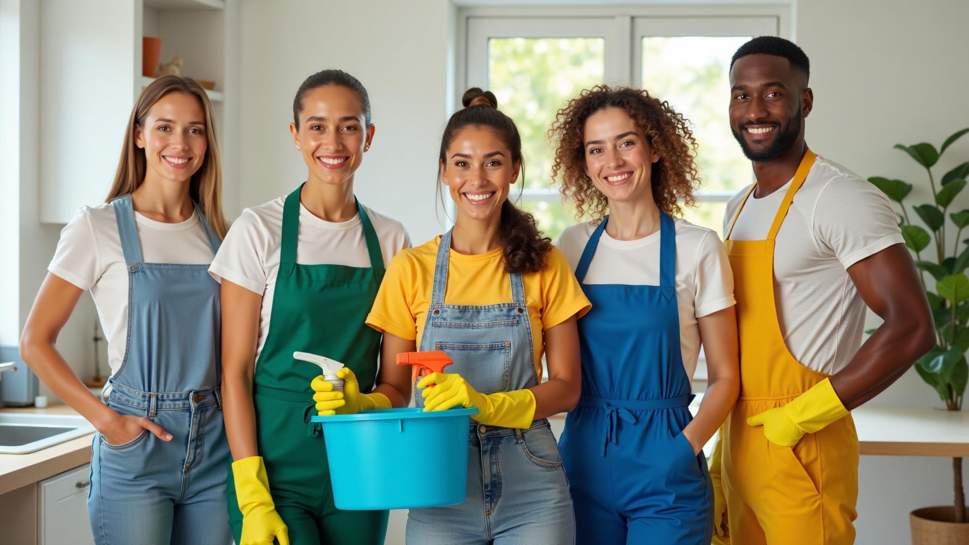 Professional cleaning team at Sparkle Bright Home Services in Hertfordshire